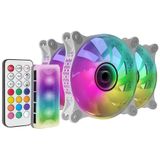 Mars Gaming - MF-3D Kit - Ventilator Set - ARGB - 120 Mm - 3 Eenheden