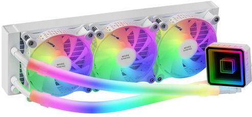 Mars Gaming - ML-ULTRA360 - CPU Vloeistofkoeling - Wit - 650 W TDP - 3 x ARGB Ventilatoren