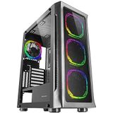 Mars Gaming Boitier Grand Tour E-Atx Mc-Neo RGB Avec Panneau Vitré (Noir) (ATX, mATX, Mini-ITX), PC-behuizing, Zwart