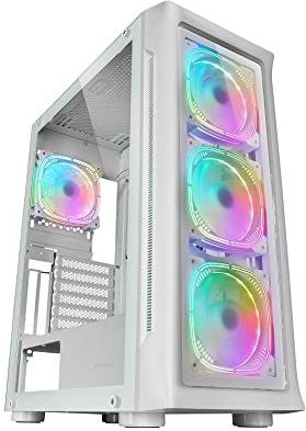 MC-NEO - PC Behuizing - Zwart - Gehard Glas - Ondersteuning voor Vloeistofkoeling