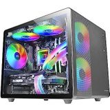 Mars Gaming - Mc-400 - Pc-behuizing - Zwart - Volledig Metalen - Dubbelzijdig Kamerontwerp
