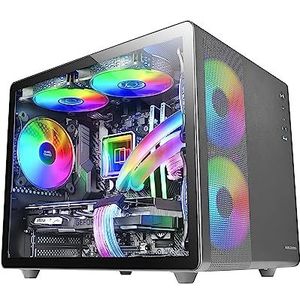 Mars Gaming - Mc-400 - Pc-behuizing - Zwart - Volledig Metalen - Dubbelzijdig Kamerontwerp