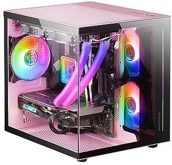 Mars Gaming - Mcviewp - PC-Behuizing - Zwart - Gehard Glas - Dual-Chamber