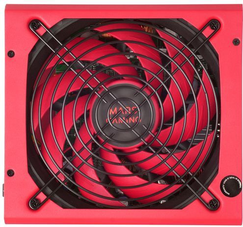 Mars Gaming - MPVU750M - Modulaire Voeding - Vulcan Red - 750W - 80 PLUS Silver