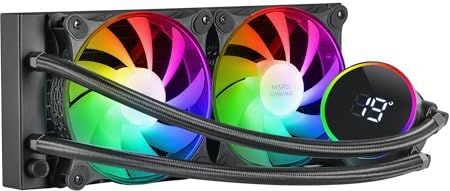 Mars Gaming - ML-LCD240 - AIO Vloeistofkoeling - Zwart - 500 W TDP