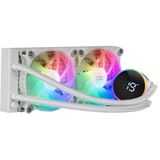 Mars Gaming - ML-LCD240 - Vloeistofgekoelde AIO - Wit - 2x 120mm ARGB Fans