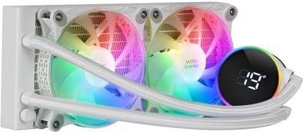 Mars Gaming - ML-LCD240 - Vloeistofgekoelde AIO - Wit - 2x 120mm ARGB Fans