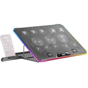 MNBC13 - Laptopstandaard - Zwart - Koelbasis - Ergonomisch Ontwerp