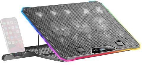 MNBC13 - Laptopstandaard - Zwart - Koelbasis - Ergonomisch Ontwerp