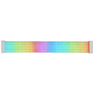 Mars Gaming MCA-16X, ARGB-mantel voor 16PIN (8+8) PCIe-voedingskabel voor grafische kaart, ultraheldere leds, gesynchroniseerde ARGB-verlichting, siliconen kabel met zijlichtstrip