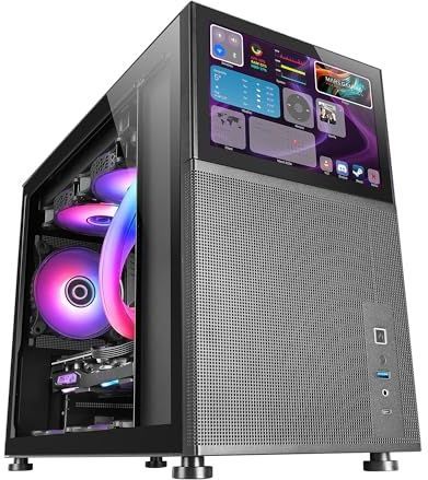Mars Gaming - MC-LCD - PC Behuizing - Zwart - Staal - Micro-ATX