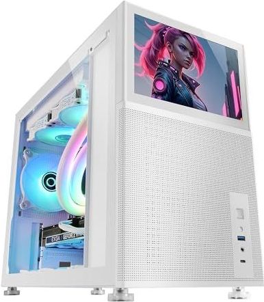 Mars Gaming - MC-LCD - PC Behuizing - Zwart - Staal - Micro-ATX