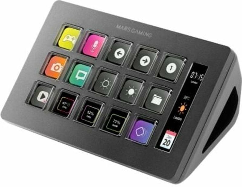 Mars Gaming - MSD-ONE Streamdeck - Zwart - Compact Ontwerp