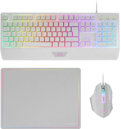 Mars Gaming - MCP124 - Gaming Set - RGB - Ergonomisch Toetsenbord - Muis - Nano Speelmat