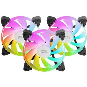 Mars Gaming - MF-3A - ARGB Ventilator - 120mm - Zwart/Wit - FDB Lagertechnologie