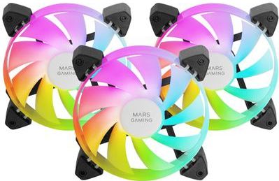 Mars Gaming - MF-3A - ARGB Ventilator - 120mm - Zwart/Wit - FDB Lagertechnologie
