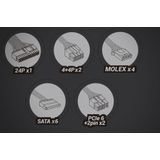 PC Voeding - MPIII850 - Zwart - Vloeistofdynamisch Lager - 99% Efficiëntie