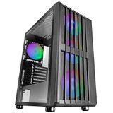 Mars Gaming - Mcvault - PC-behuizing - Zwart - ATX Mid-Tower - 4x120mm ARGB-ventilatoren