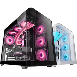 Mars Gaming - MC-FUSION - PC Behuizing - Zwart - Dubbel Gebogen Glas