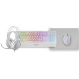 Mars Gaming MCP124PRO toetsenbord Inclusief muis Gamen USB QWERTY Spaans Wit