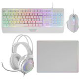 Mars Gaming MCP124PRO toetsenbord Inclusief muis Gamen USB QWERTY Spaans Wit