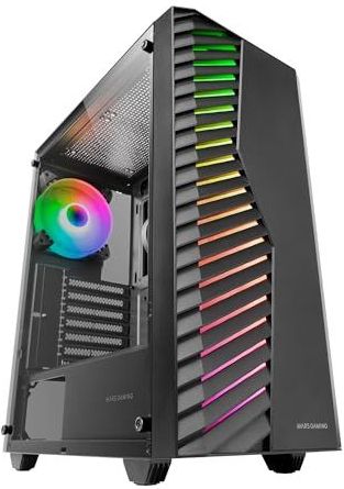 Mars Gaming - MC-VOLT - PC Behuizing - Zwart - Gehard Glas - ARGB-ventilator