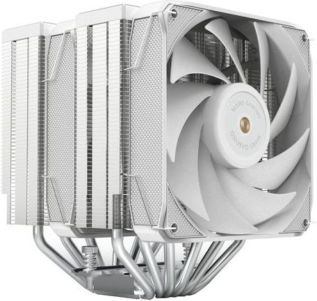 Mars Gaming - MCPU-XU6 - CPU Koeler - Wit - Dubbele Toren - 2x Ventilatoren