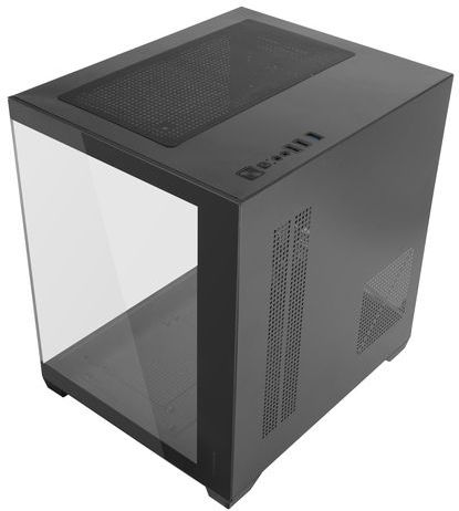 MC-VIEW2 Gaming Behuizing - Zwart - Gehard Glas - Ventilator inbegrepen