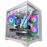 MC-VIEW2 - Gaming Behuizing - Zwart - Geharde Glas - Mini-Tower