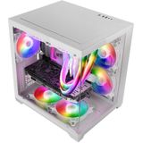 MC-VIEW2 - Gaming Behuizing - Zwart - Geharde Glas - Mini-Tower