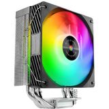Mars Gaming - MCPU-X4ARGB - CPU-Koeler - Zwart - 220W TDP - 4x HCT-Heatpipes - 120mm PWM-Ventilator