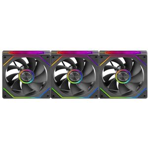 Mars Gaming - MF-LINKFINITYKIT2R - Ventilator - 3 Eenheden - 120mm - ARGB Verlichting