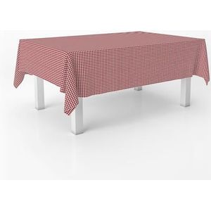 Martina Home TEFLONIERTE Tafelkleed Petit Vichy Rood 140 Rond