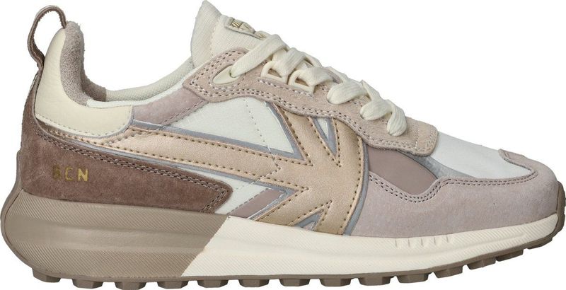 Kaotiko - Detroit - Sneakers - Wit/Goud - Leer en Mesh