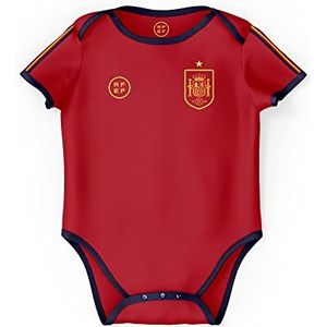 smartketing Officiële replica van het Spaanse voetbalteam | Spanje werelds eerste team 2022 - kleur rood | maat 3 maanden bodysuit, uniseks baby