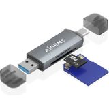 Aisens - ASCR-2AC08-GR - Geheugenkaartenlezer - Grijs - USB 3.2 Gen 1