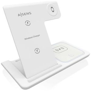 Aisens - Asch-15w3wc044 - Draadloze Oplader - 15W - USB-C - 3-in-1