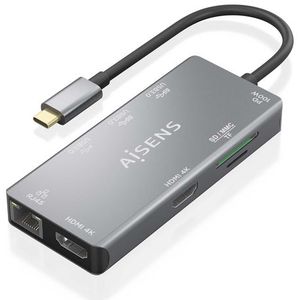 Docking Station - USB-C naar 2xHDMI - Aluminium - Multifunctioneel