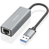 Aisens - A106-0897 - Netwerkadapter - Grijs - USB - RJ45 - Ethernet LAN - Snoer