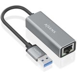 Aisens - A106-0897 - Netwerkadapter - Grijs - USB - RJ45 - Ethernet LAN - Snoer