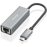 Aisens - A109-0898 - Netwerkadapter - Grijs - Met Snoer - USB-C - RJ45 - Ethernet LAN - USB 3.2