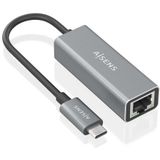 Aisens - A109-0898 - Netwerkadapter - Grijs - Met Snoer - USB-C - RJ45 - Ethernet LAN - USB 3.2