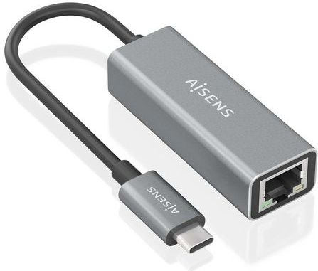 Aisens - A109-0898 - Netwerkadapter - Grijs - Met Snoer - USB-C - RJ45 - Ethernet LAN - USB 3.2