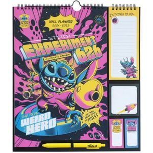 Grupo Erik Wandkalender 2024 2025 Stitch - 16 maanden van September 2024 tot December 2025 - Wekelijkse planner bord - Wekelijkse planner voor het gezin