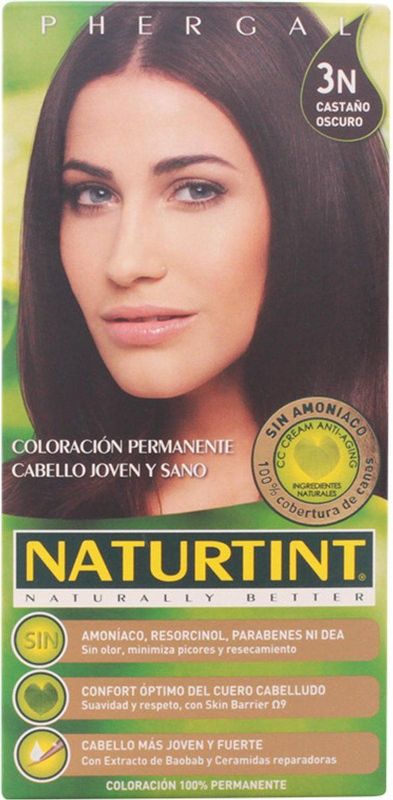 Haarkleur Zonder Ammoniak N3 Naturtint (5 pcs)