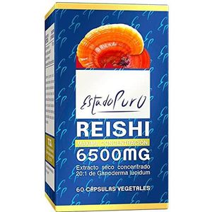 Reishi Pure toestand 6500 mg met vitamine C â€“ concentraat 20:1 van Ganoderma Lucidum â€“ immuniteit en antioxidant, 60 plantaardige capsules van Tongil (verpakking van 3 stuks)