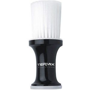 Termix P-002-2PT1 Professioneel Gekleurd Talkpoeder Borstel, Haarborstel met Zachte Vezels om zo Schoon Mogelijk te Werken, Zilverkleurig en Witte Vezels, zilver