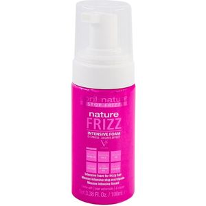 abril et nature - Nature Frizz Haarschuim - Intensieve Gladde Effect - Voor Frizzy Haar - Anti-Frizz Schuim - Langdurig tot 30 Dagen - Direct Resultaat en Gemakkelijker In Model - 100 ml