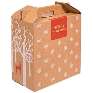 Only Boxes, Wijnbox met 6 wijnflessen, bedrukt, 4 stuks