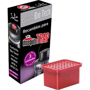 Jata CMT8X3 - Cartridges navulling voor MT8E Mostrap Muggenval - 3 stuks - rood